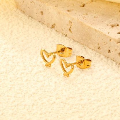 Aubree Gold Heart Earrings