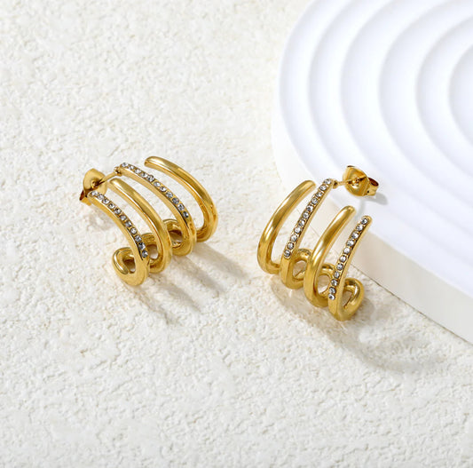 Opulent Spiral Earrings