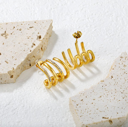 Opulent Spiral Earrings