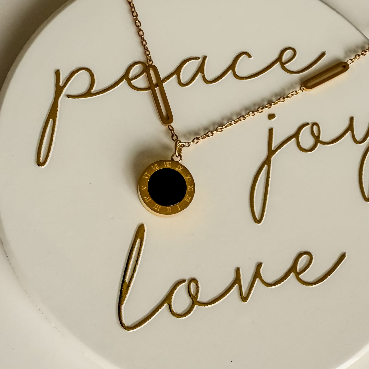 Roman Numeral Pendant Necklace