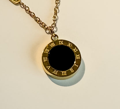 Roman Numeral Pendant Necklace