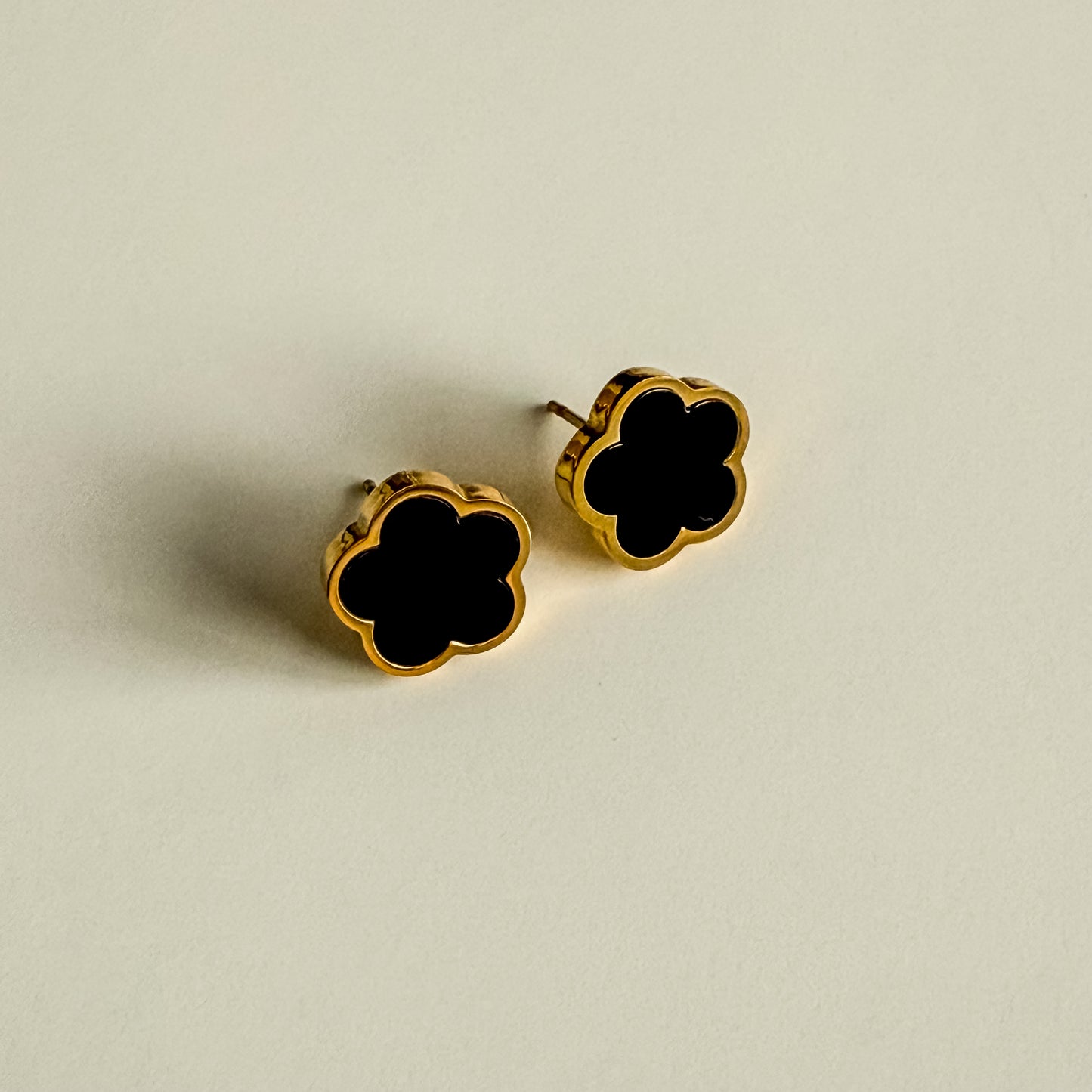 Noir Bloom Stud Earrings