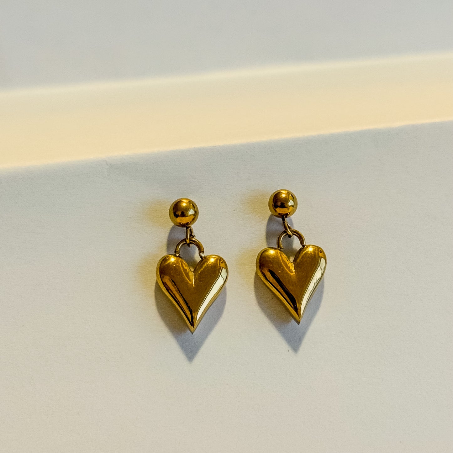 Gilded Heart Earrings