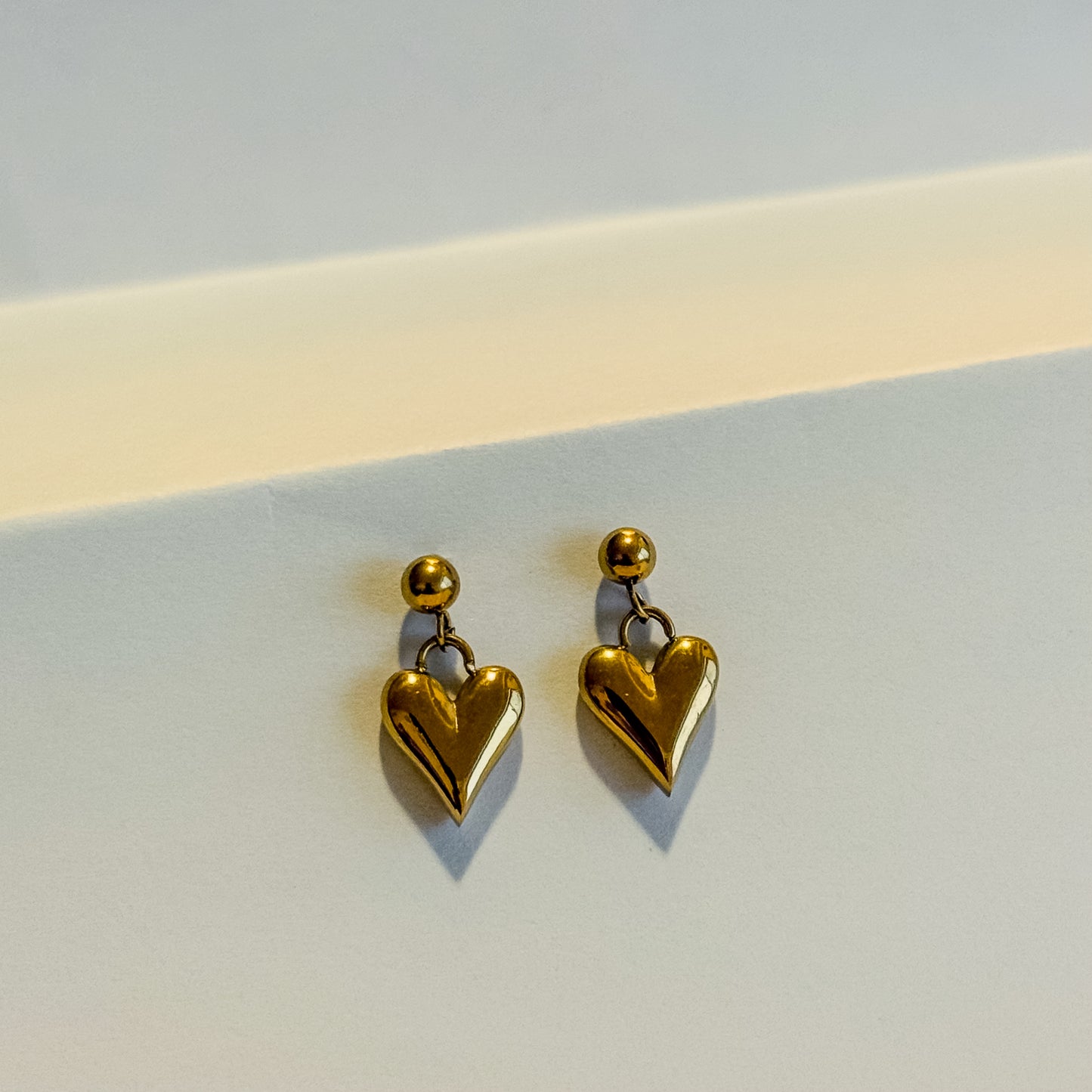 Gilded Heart Earrings