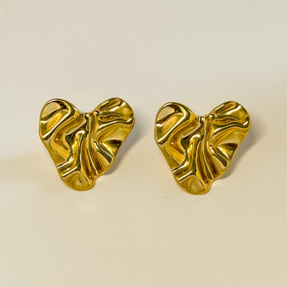 Melted Heart Studs